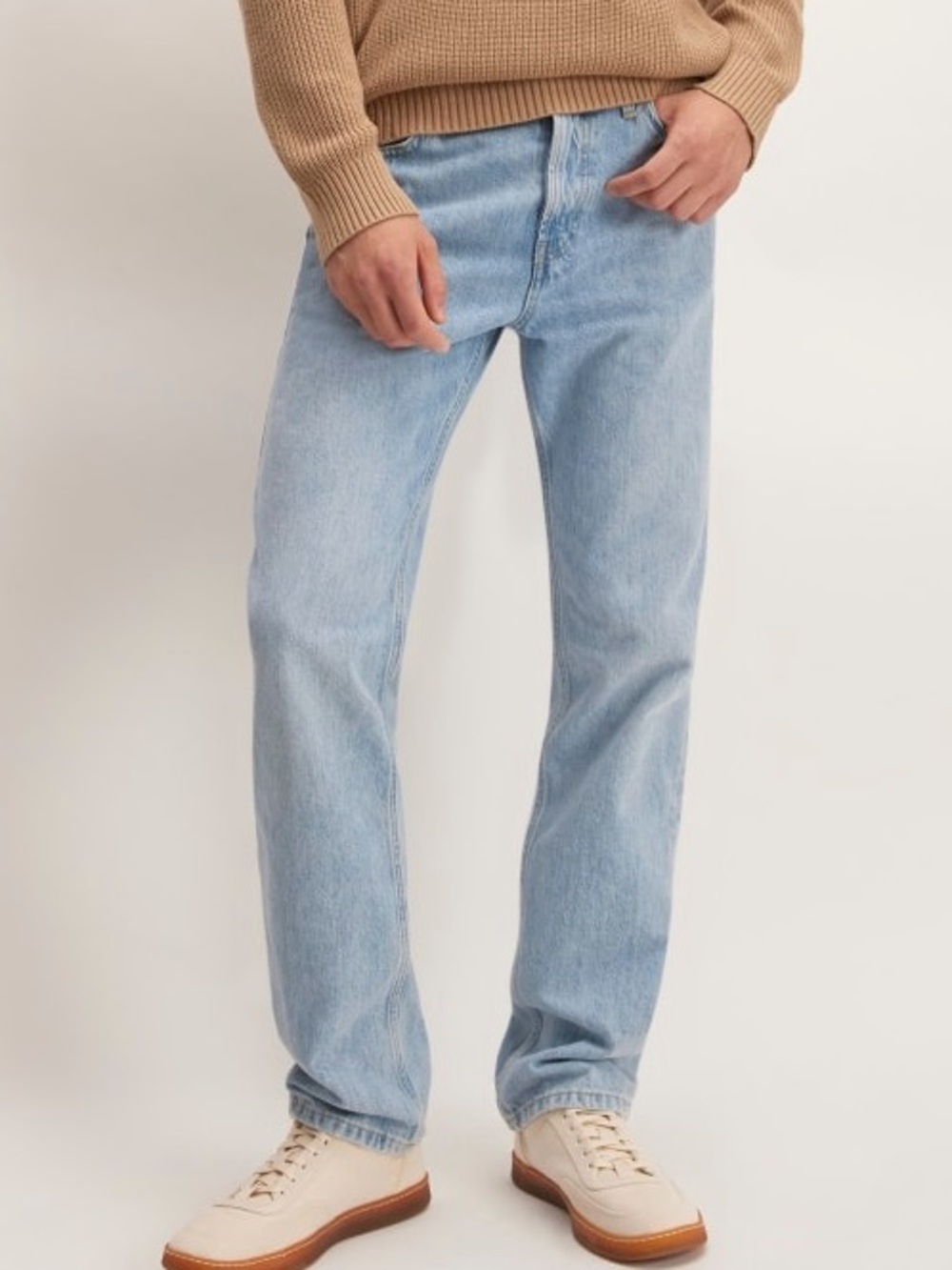Everlane “The Authentic Straight Jean” Size 33x30 Sun Faded Blue Denim | NWT